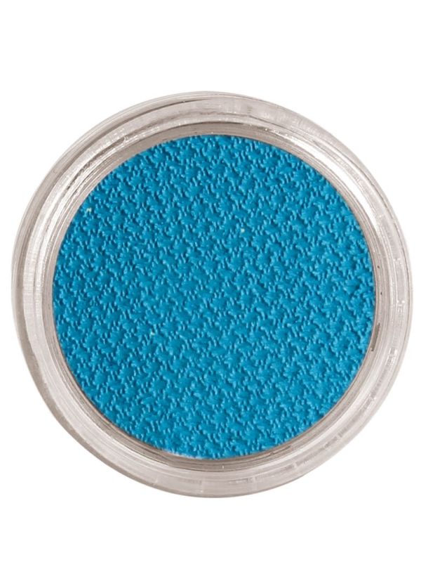 Maquillaje al agua azul claro