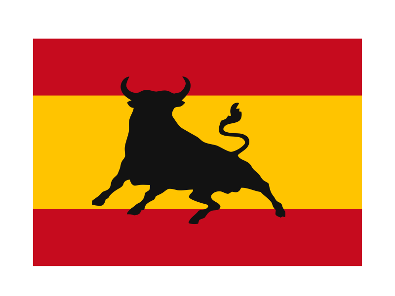Bandera España con Toro