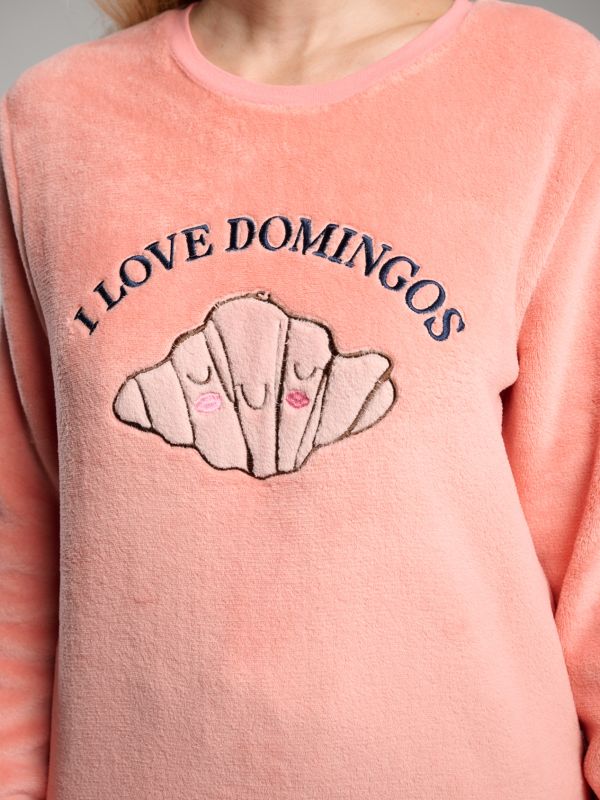 Pijama mujer coralina I love Domingos