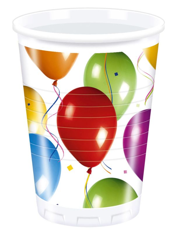 Vasos Cumpleaños de Globos