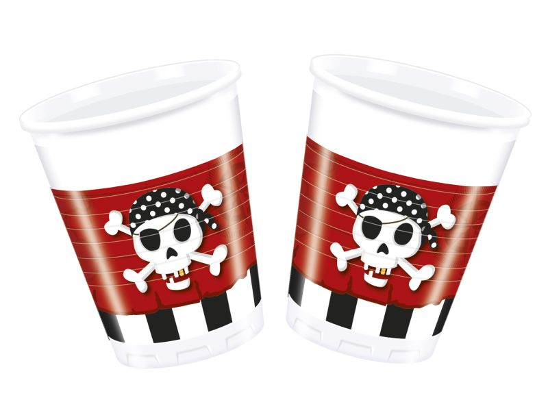 Vasos Cumpleaños Piratas