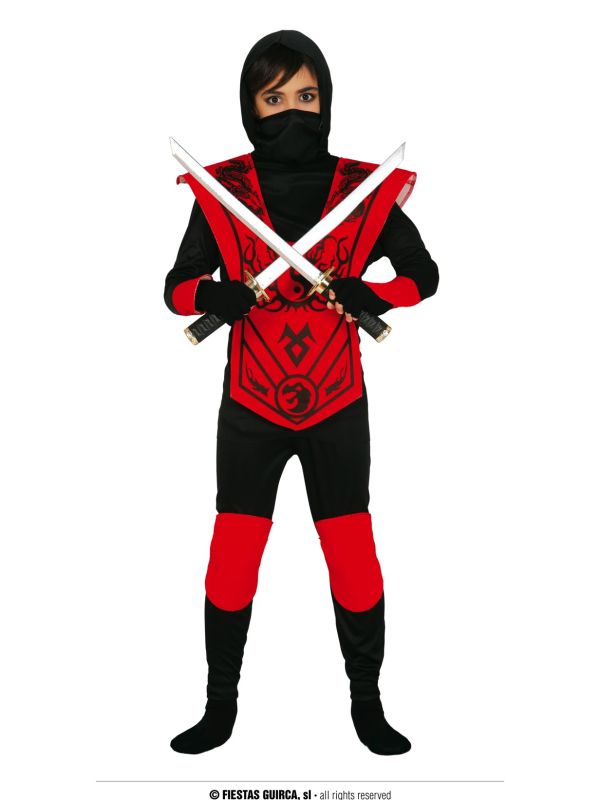 Disfraz de Ninja Rojo Infantil